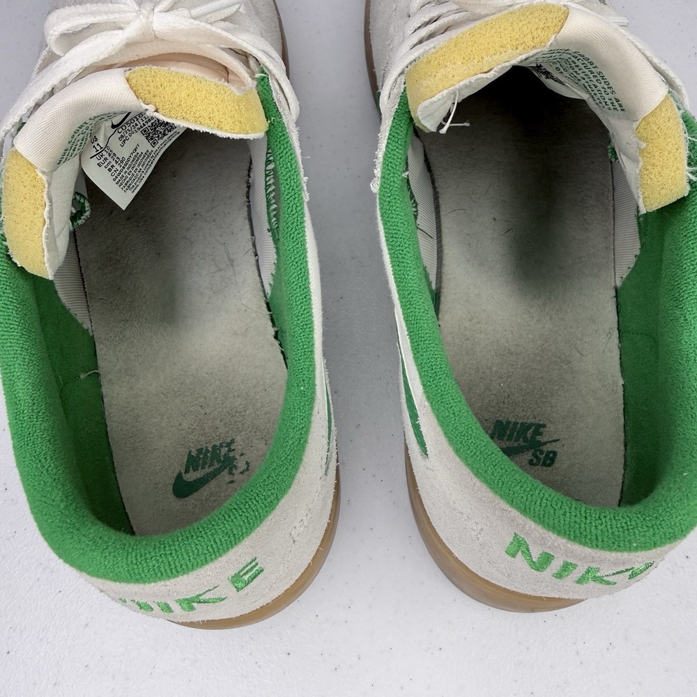 Nike SB Heritage VULC White Green Gum Skateboard Shoes CD5010-101 Men's Size 11 - Picture 10 of 11